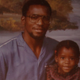 Writer Patrice J. Williams with her father in 1986